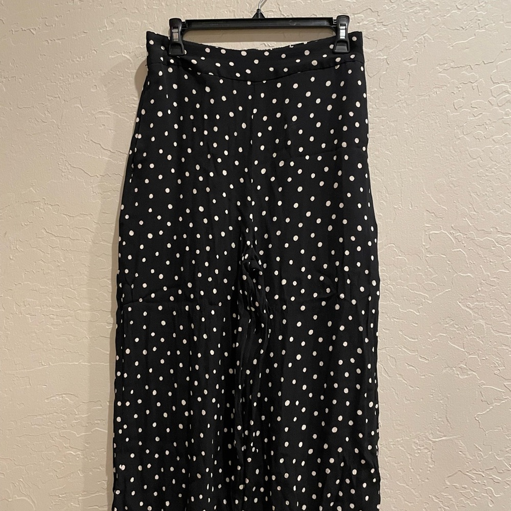 Madewell Huston Pull-On Crop Pants in Inkspot Dots